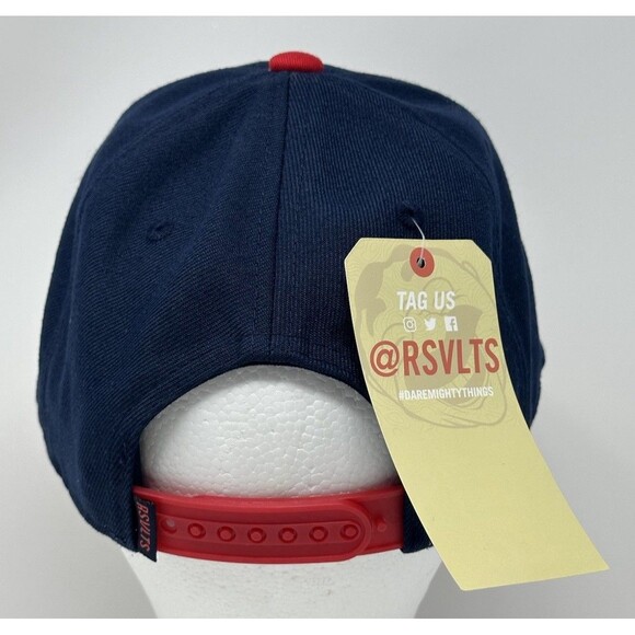 RSVLTS Sloped Crown USA United States of America Blue USA Snapback Hat Cap OSFA - Picture 5 of 9